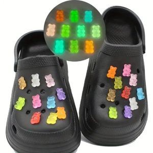 *NEW* 20-pcs Glow in the Dark Gummi Gummy Bear Shoe Charms for Your Crocs